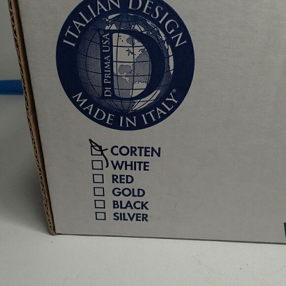 DI PRIMA USA Wine Rack Freestanding Tabletop Solid Steel Brown Made in Italy - Picture 6 of 6